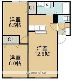 ウィルモアレラ【1階】の間取り